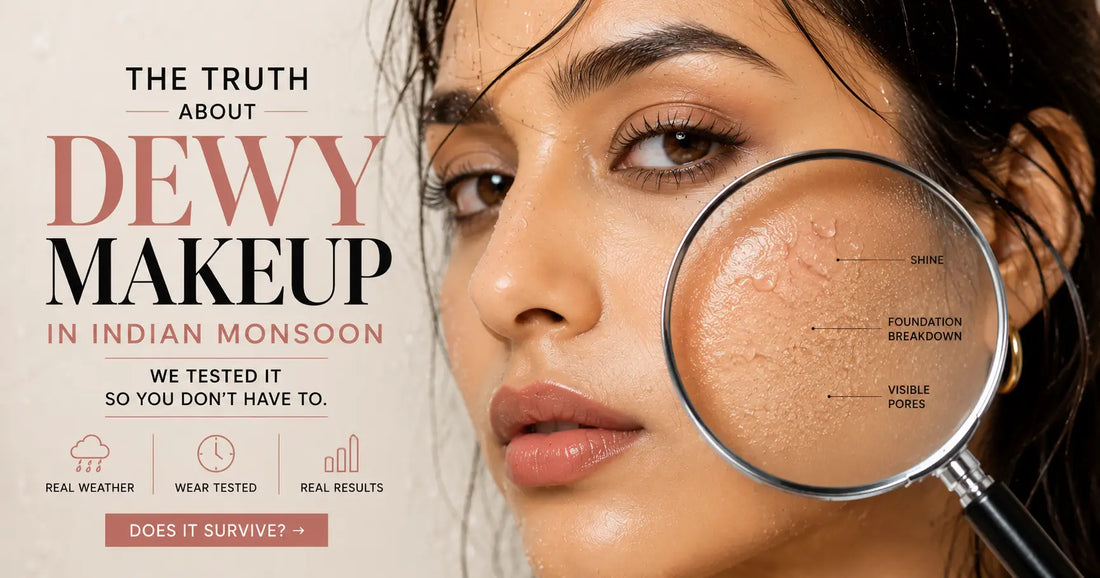 Born16 Micro Droplet Serum Foundation dewy finish in Indian monsoon
