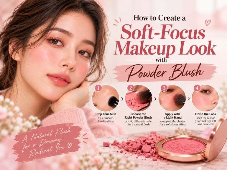 How to Create a Soft-Focus Makeup Look with Powder Blush