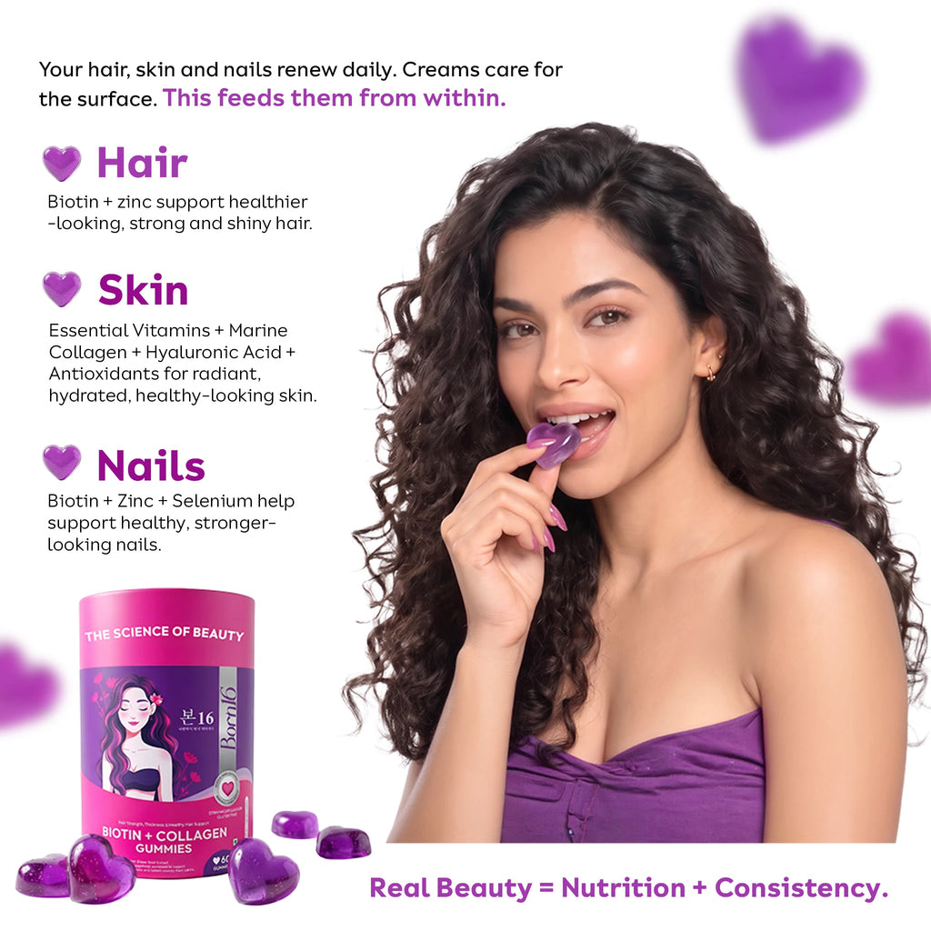 Biotin & Collagen Gummies for Hair, Skin & Nails