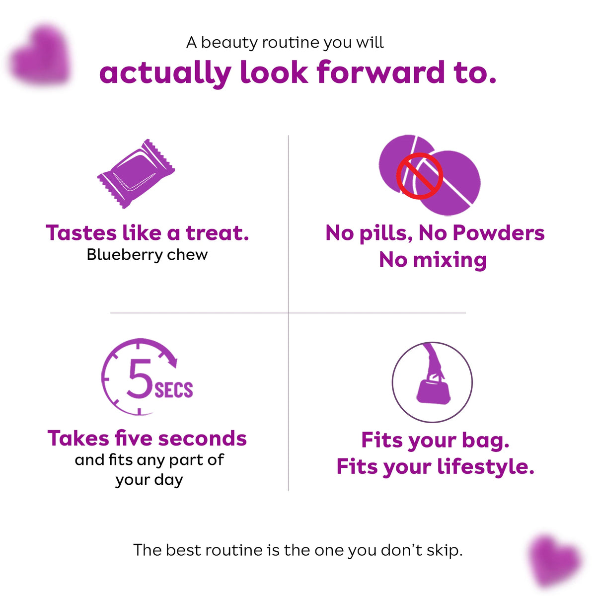 Biotin & Collagen Gummies for Hair, Skin & Nails