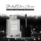 Nail paint set look featuring Stardust holographic chrome nails