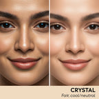 Compact face powder applied for even, matte complexion