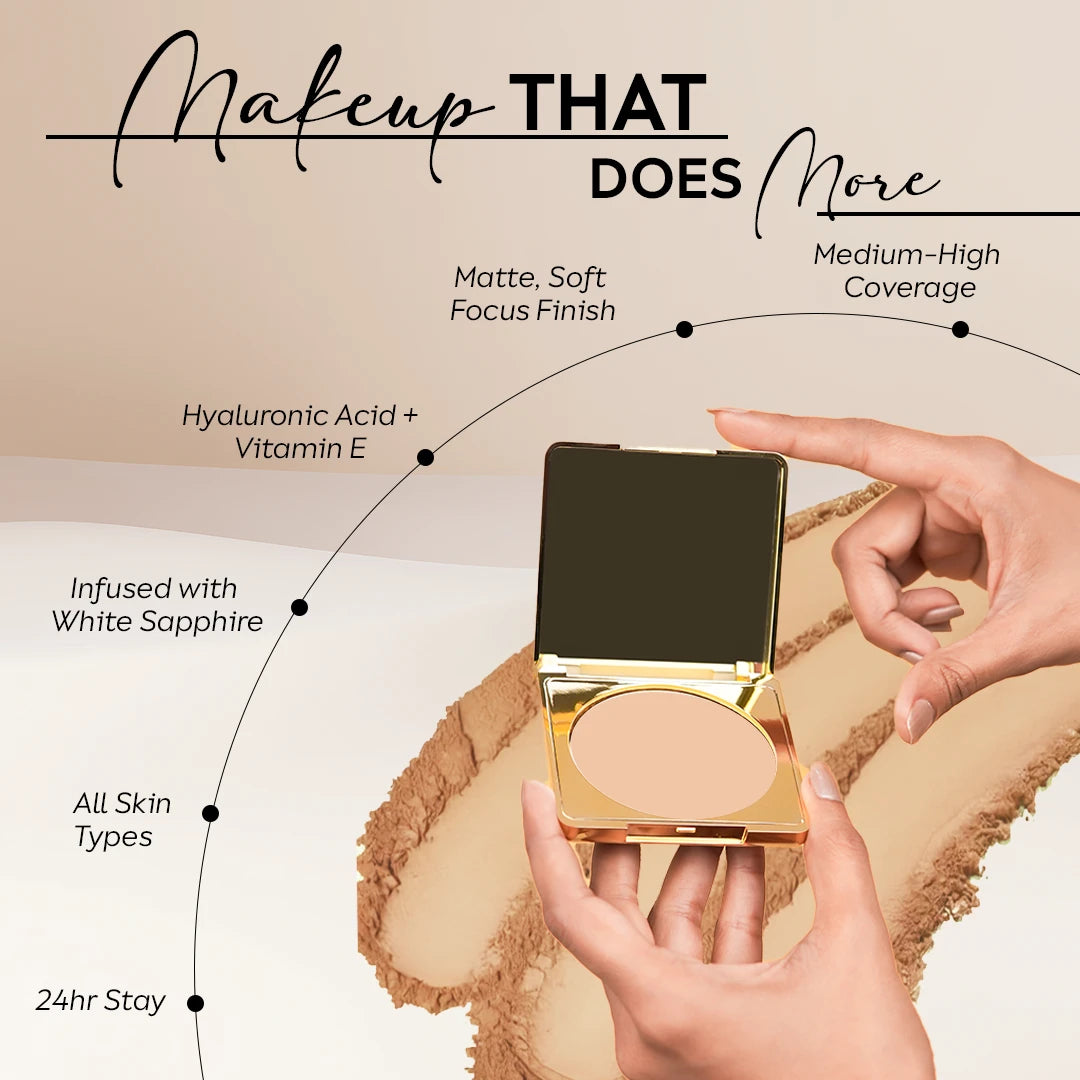 Velvet matte face powder for women controlling shine all day