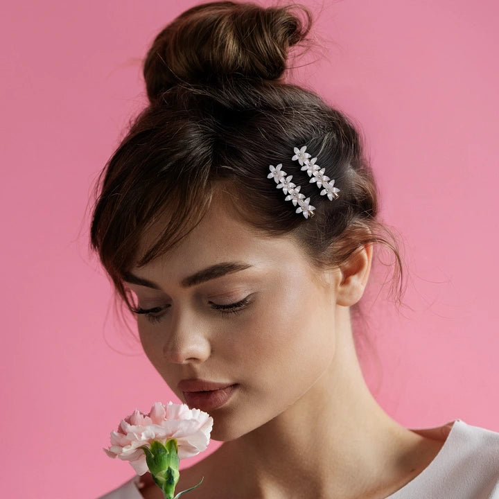 Crownlet Floral CZ Multicolor (Clip Combo's)