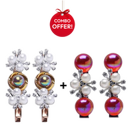 Crownlet: Multi-color + Galaxy Pearl Stud Combo's