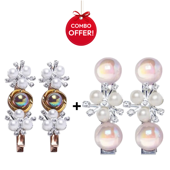 Crownlet: Multi-color + Galaxy Pearl Stud Combo's