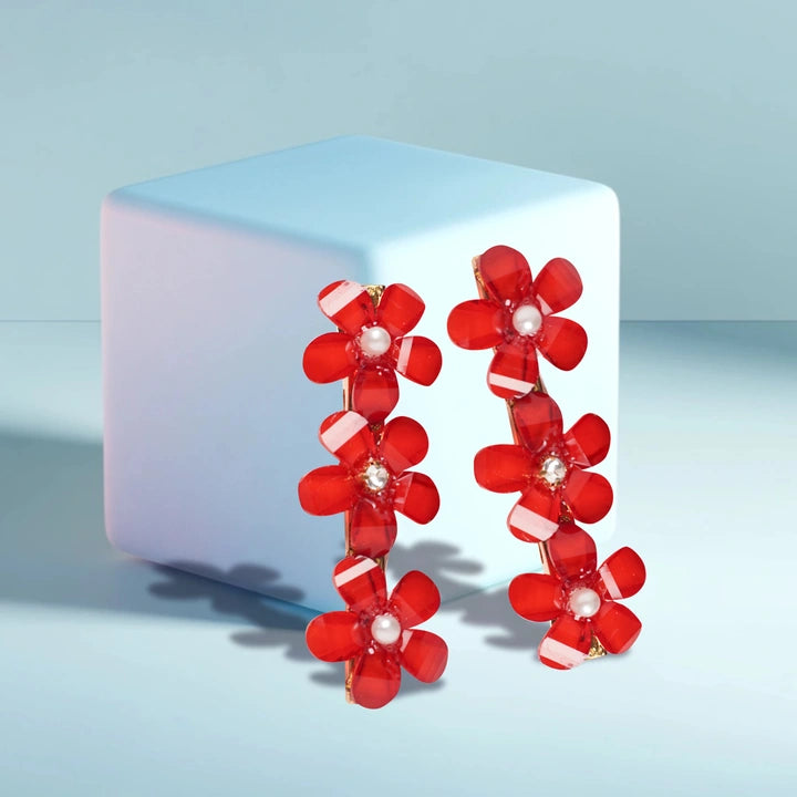 Crownlet: CZ Delicate Floral Stud Combo's