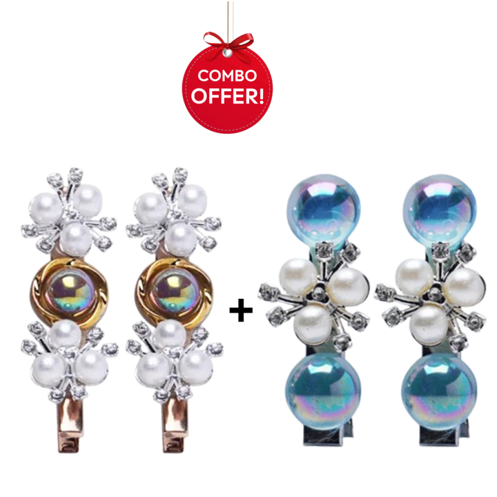 Crownlet: Multi-color + Galaxy Pearl Stud Combo's