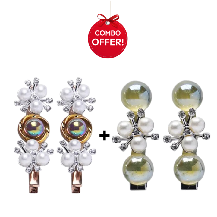 Crownlet: Multi-color + Galaxy Pearl Stud Combo's