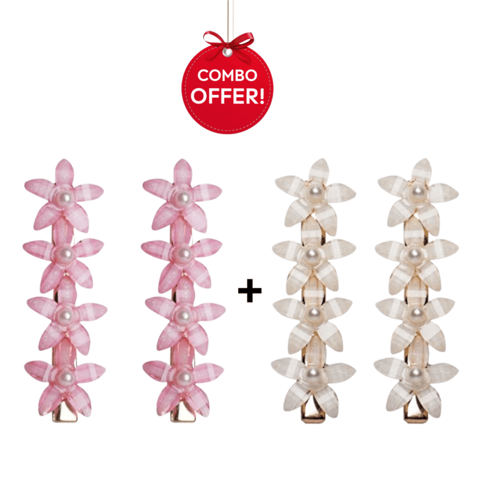 Crownlet Floral CZ Multicolor (Clip Combo's)