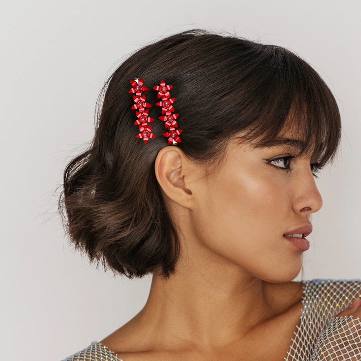 Crownlet Floral CZ Multicolor (Clip Combo's)