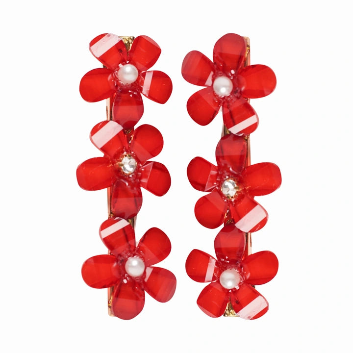 Crownlet: CZ Delicate Floral Stud Combo's