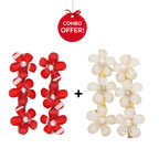 Crownlet: CZ Delicate Floral Stud Combo's