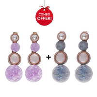 Crownlet: Multi Marble Pearl Clip Combo's