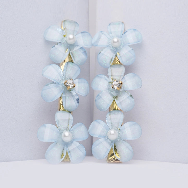 Crownlet: CZ Delicate Floral Stud Combo's