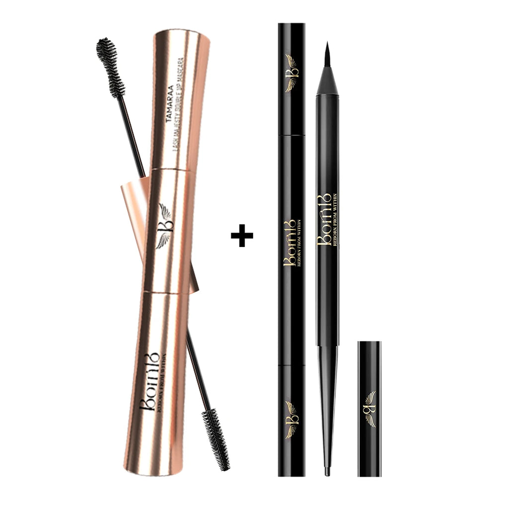 Lash Majesty Double Up Mascara + Kohl Dual Eyeliner (4 in 1 combo)