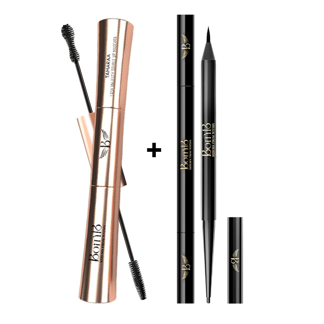 Lash Majesty Double Up Mascara + Kohl Dual Eyeliner (4 in 1 combo)