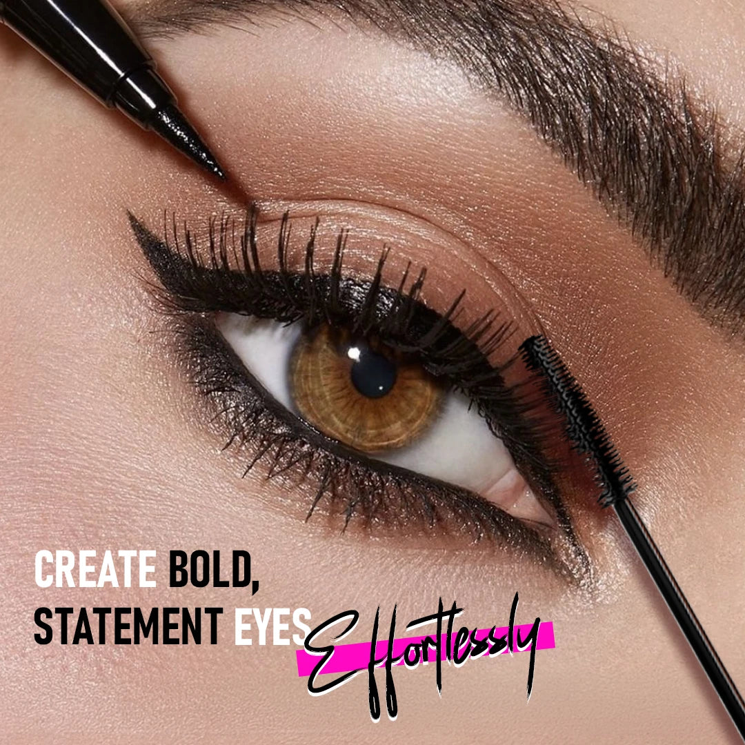Lash Majesty Double Up Mascara + Kohl Dual Eyeliner (4 in 1 combo)