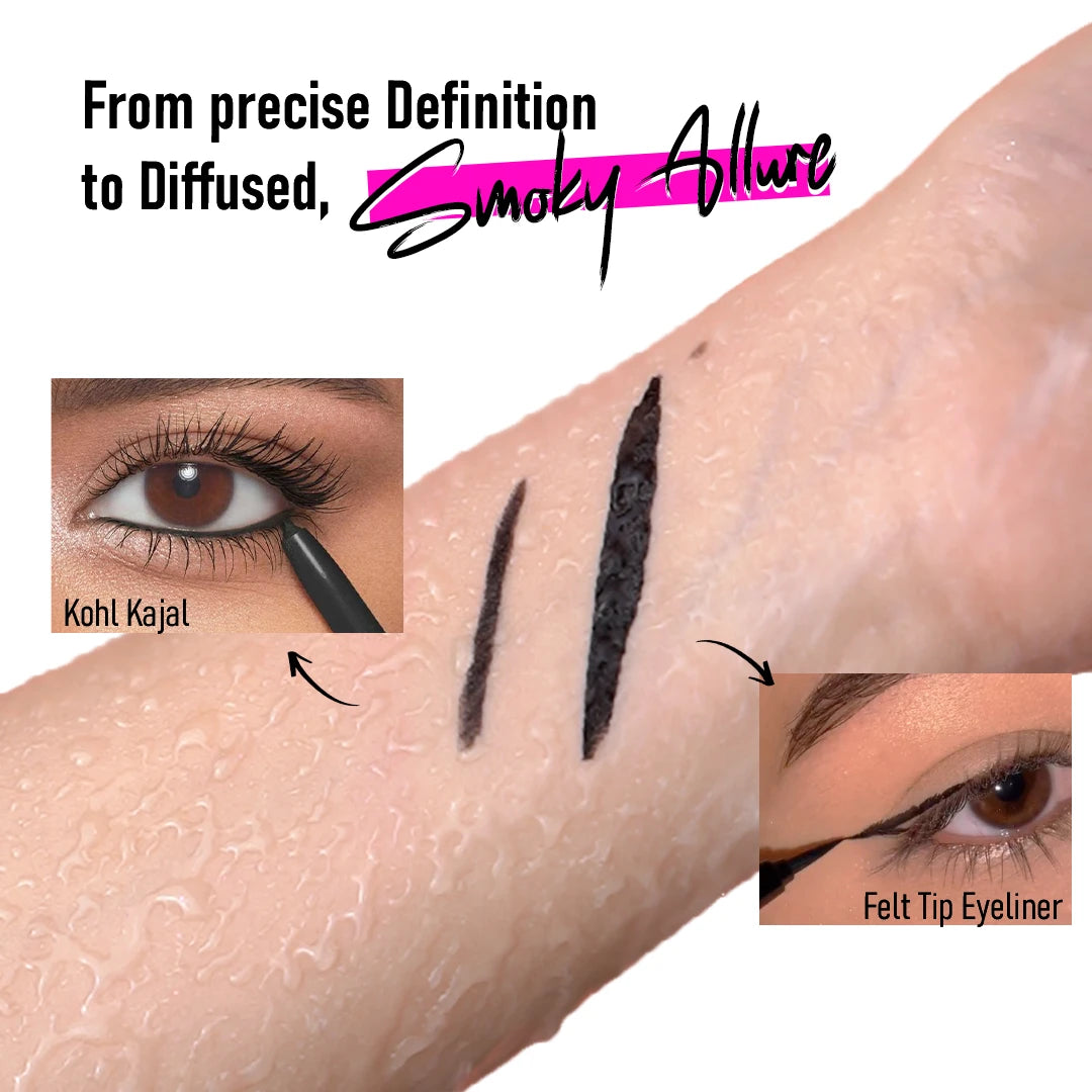 Lash Majesty Double Up Mascara + Kohl Dual Eyeliner (4 in 1 combo)