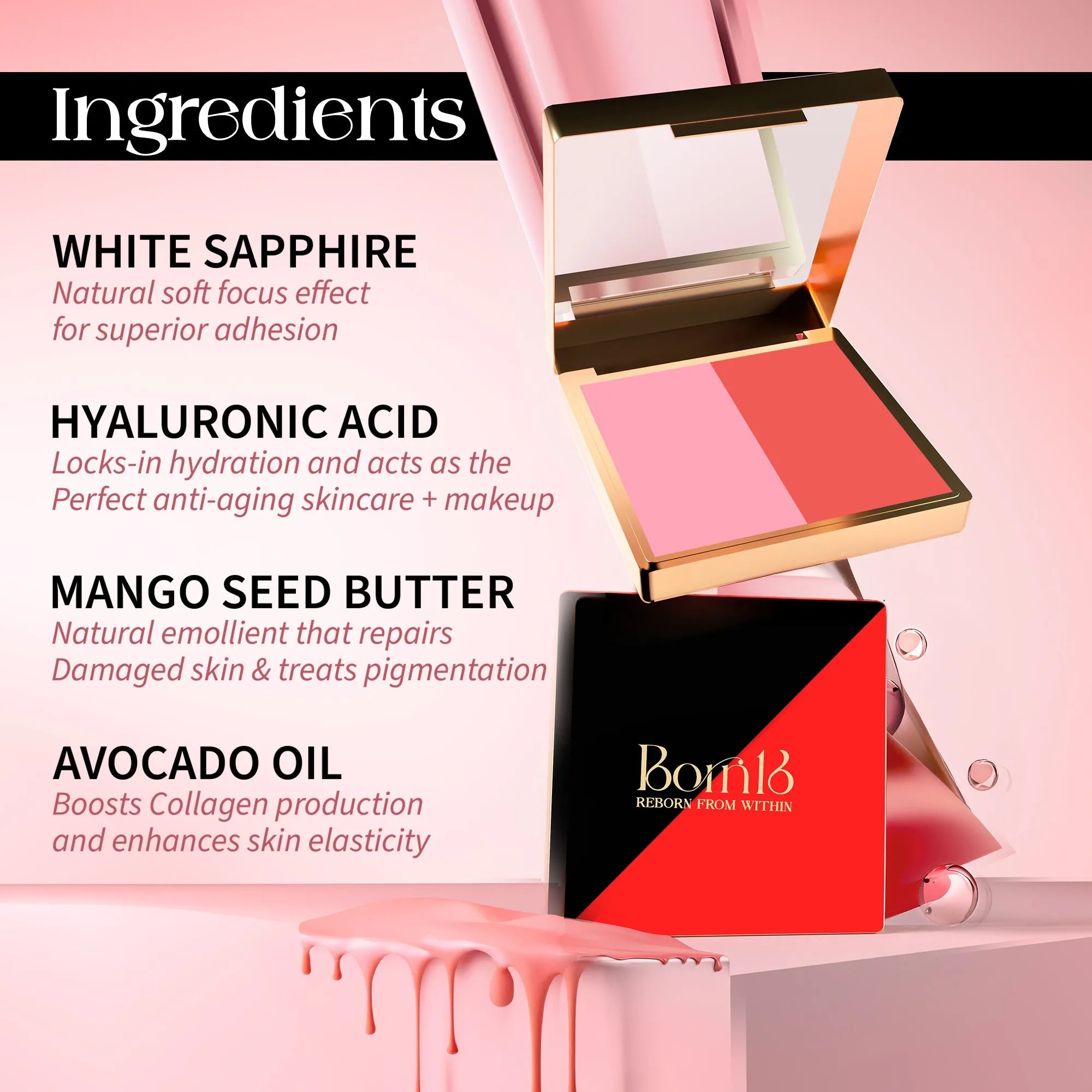 Tender Pink/ Dark Valentino