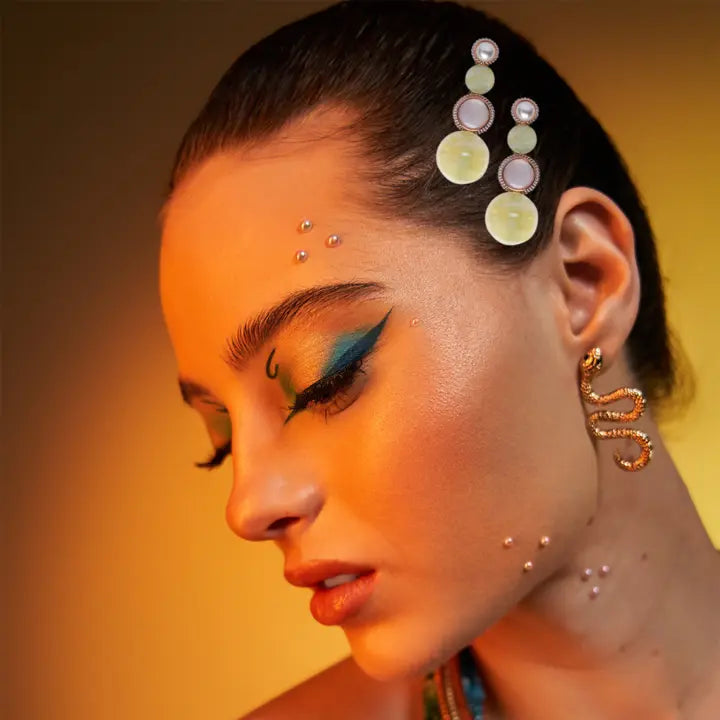 Crownlet: Multi Marble Pearl Clip Combo's