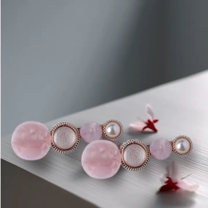 Crownlet: Multi Marble Pearl Clip Combo's