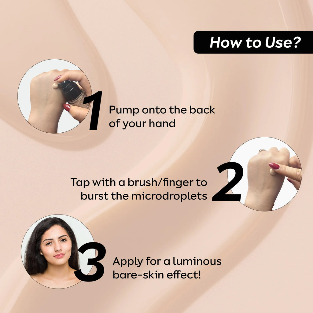 Serum foundation texture that suits oily and combination skin