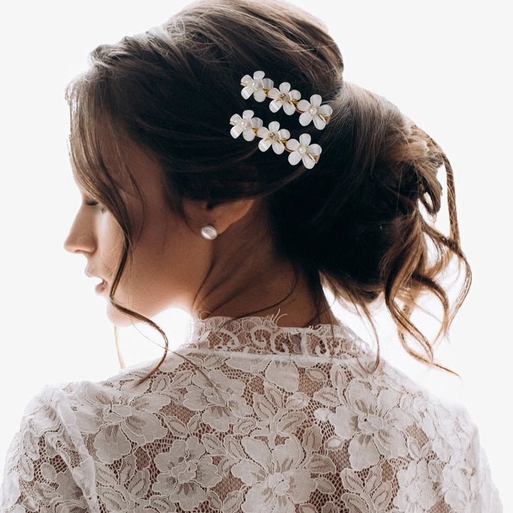 Crownlet: CZ Delicate Floral Stud Combo's