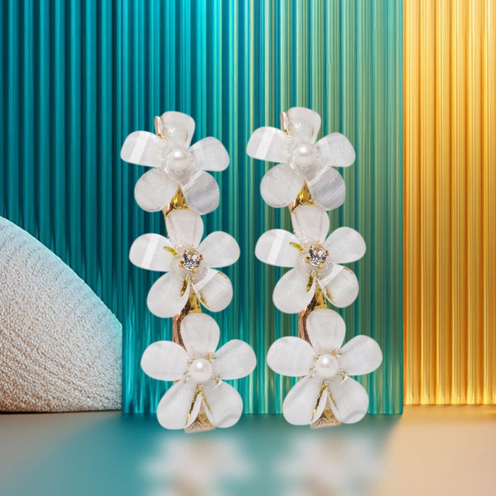 Crownlet: CZ Delicate Floral Stud Combo's