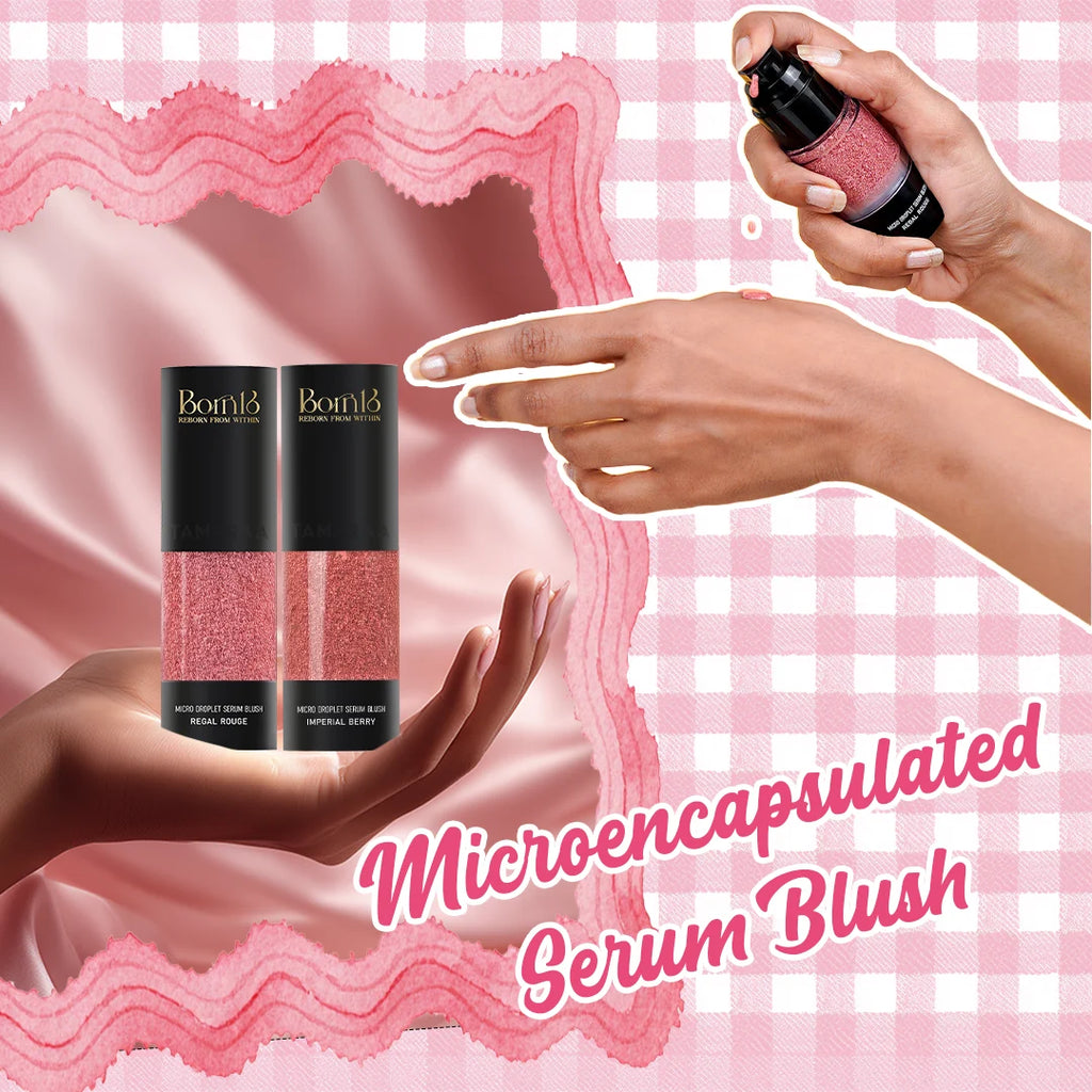 Serum-based blush with makeup revolution blush style pigmen